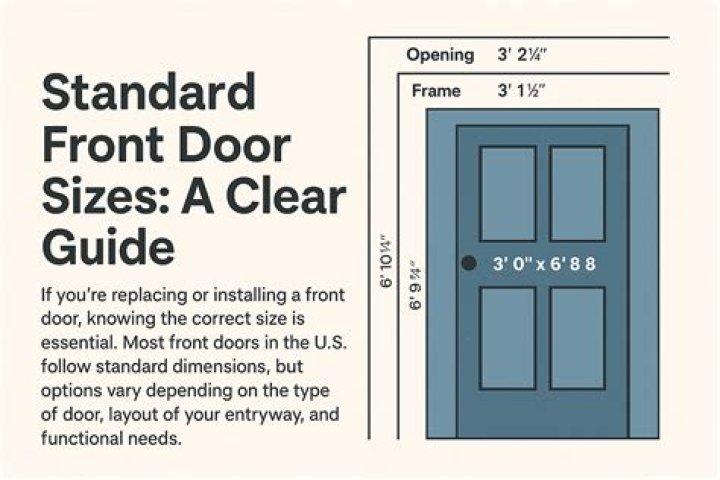 What is the standard door frame size