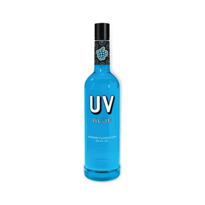 What is UV blue vodka made from