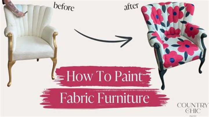 What kind of paint do you use on fabric furniture