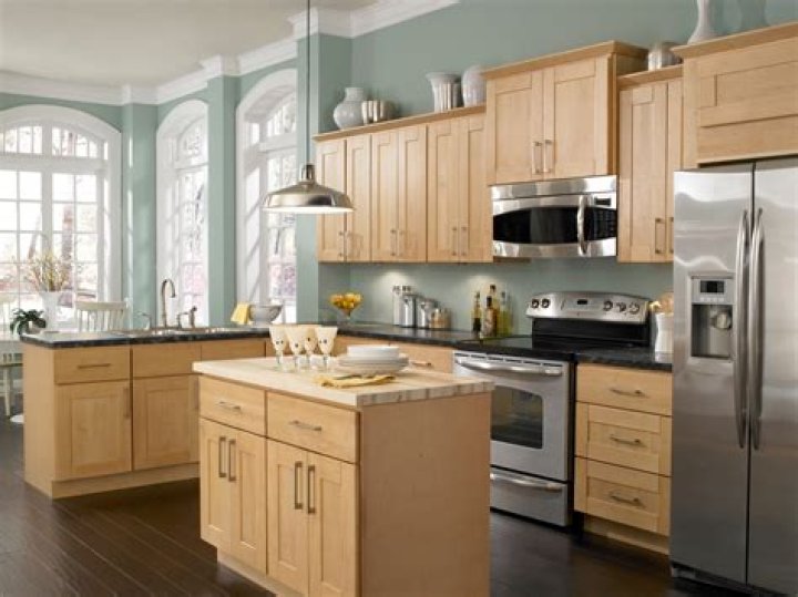 What paint color goes best with light maple cabinets