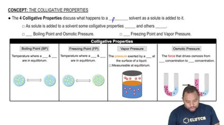What properties are Colligative