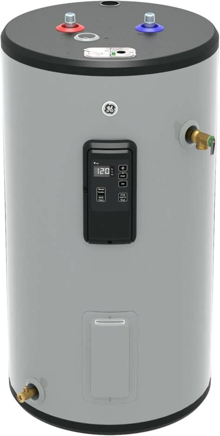 What should the water temp be on a GE water heater?