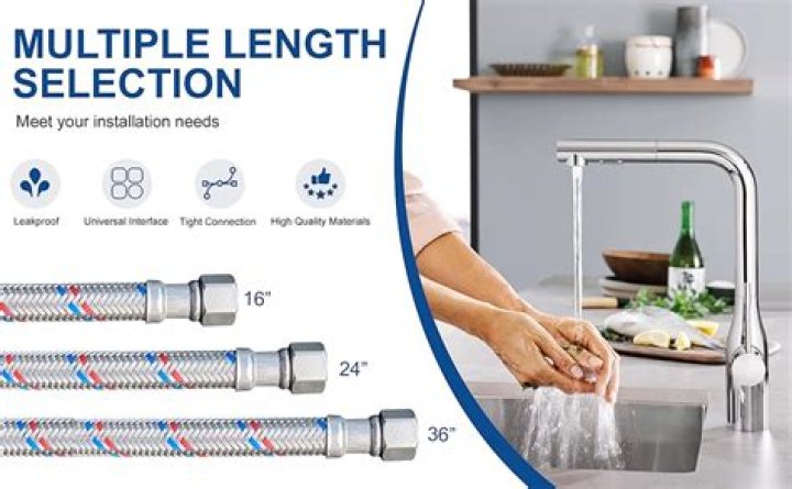 What size are Moen faucet supply lines?