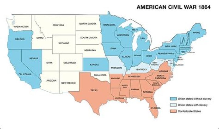 What states divided during the Civil War
