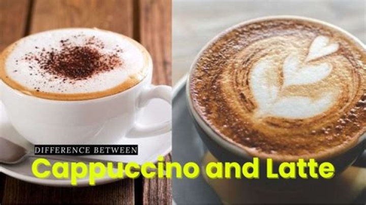 What the difference between a latte and a cappuccino