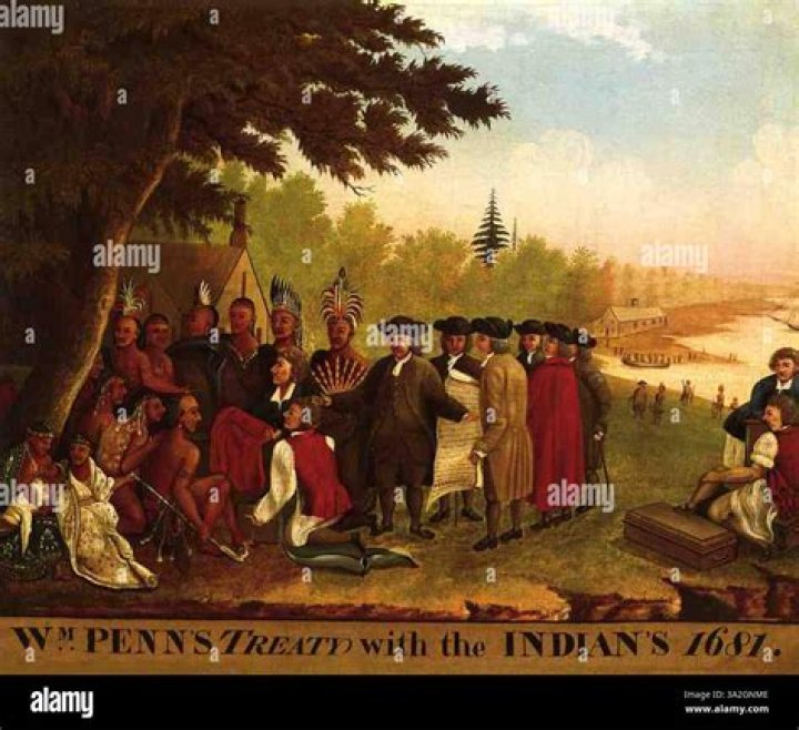 What was the name of the alleged treaty between natives and William Penn