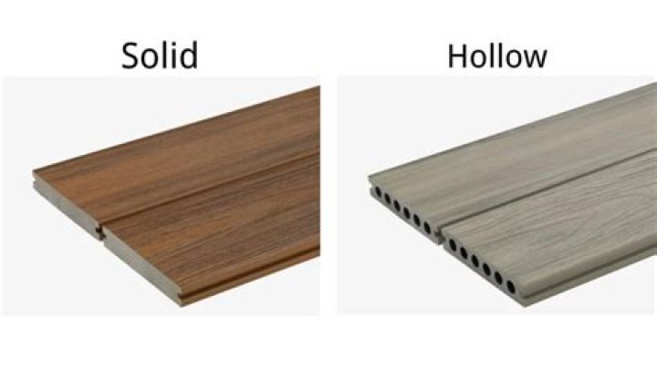 Whats the difference between hollow and solid composite decking
