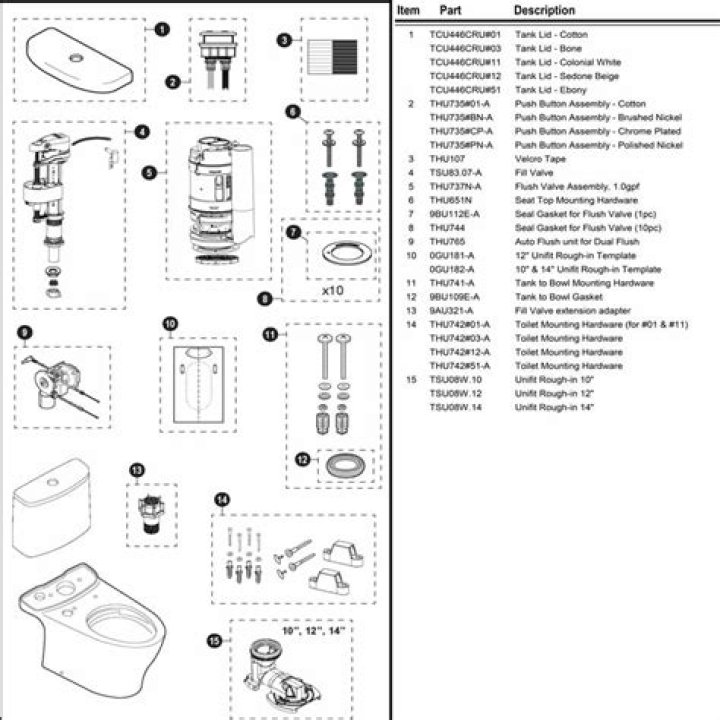 Where can I buy Toto toilet replacement parts?