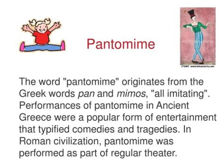 Where does the word pantomime come from