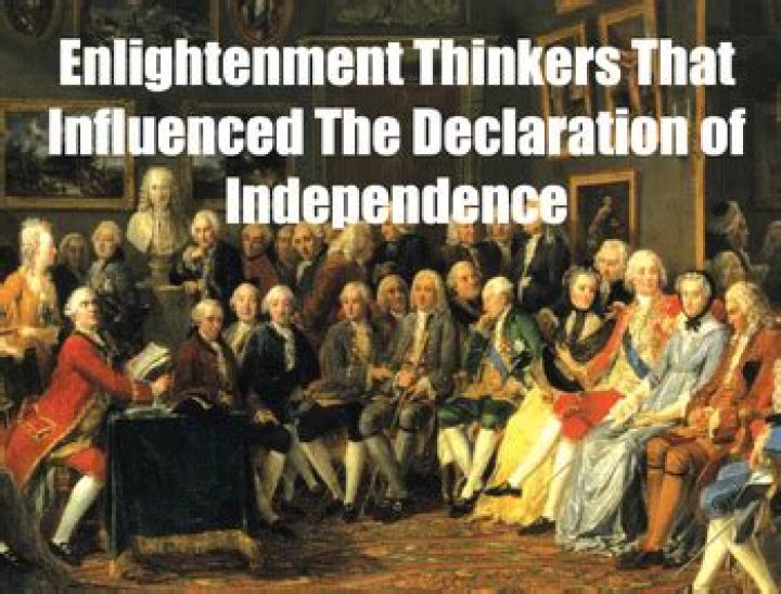 Which Enlightenment thinkers ideas are reflected in the Declaration of Independence