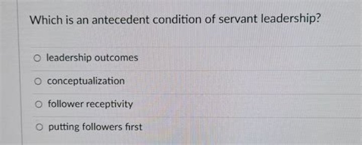 Which is an antecedent condition