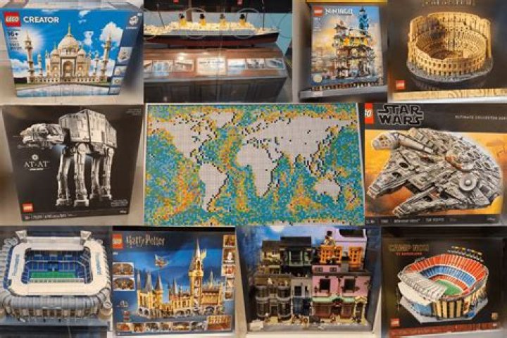 Which Lego sets have the most pieces