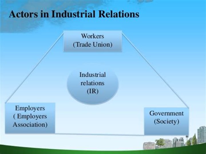 Who are the main actors in industrial relations