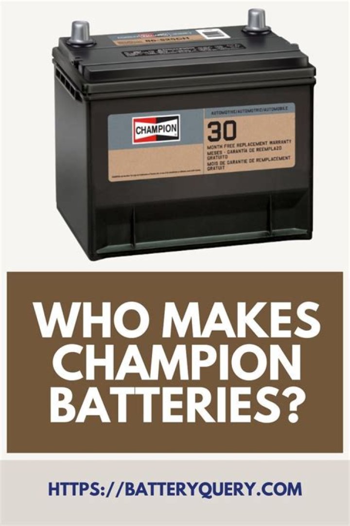Who makes Champion battery