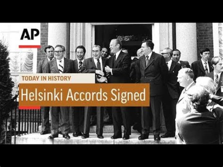 Who signed the Helsinki Accords in 1975