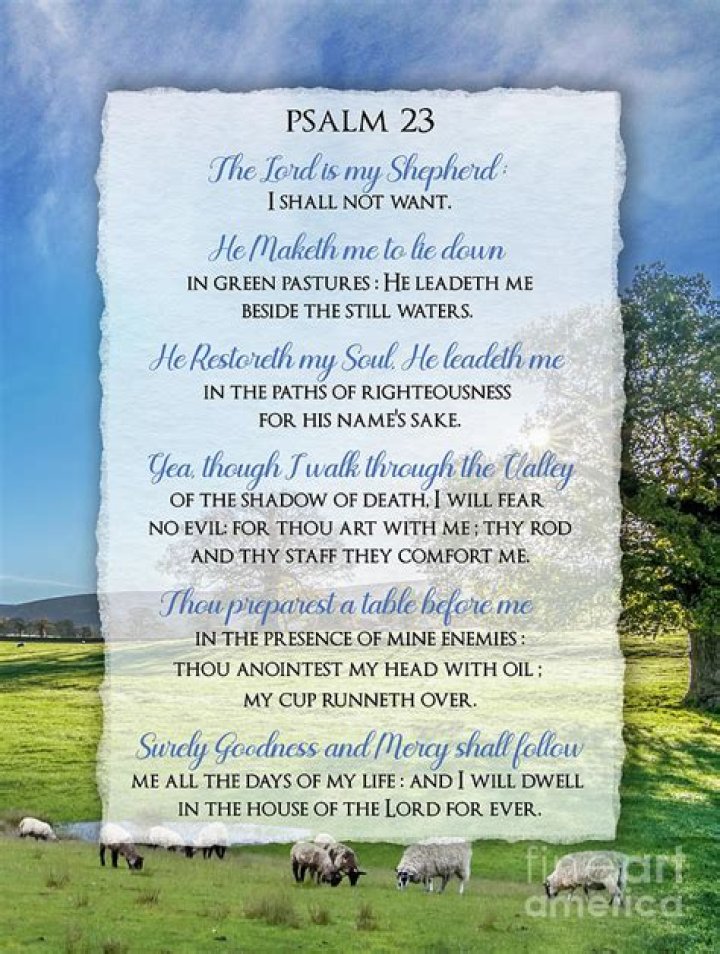 Who was Psalm 23 written to