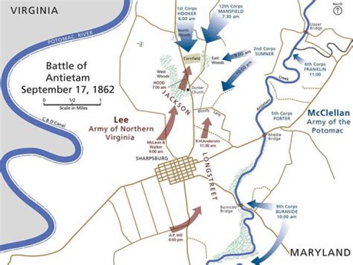 Who were the generals in the Battle of Antietam