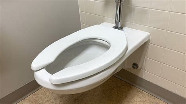 Why are commercial toilet seats open in front?