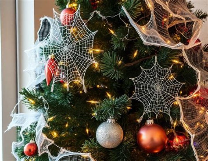 Why are spider webs popular Christmas decoration in Poland