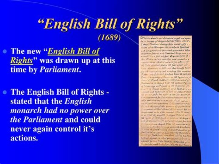 Why did they create the English Bill of Rights