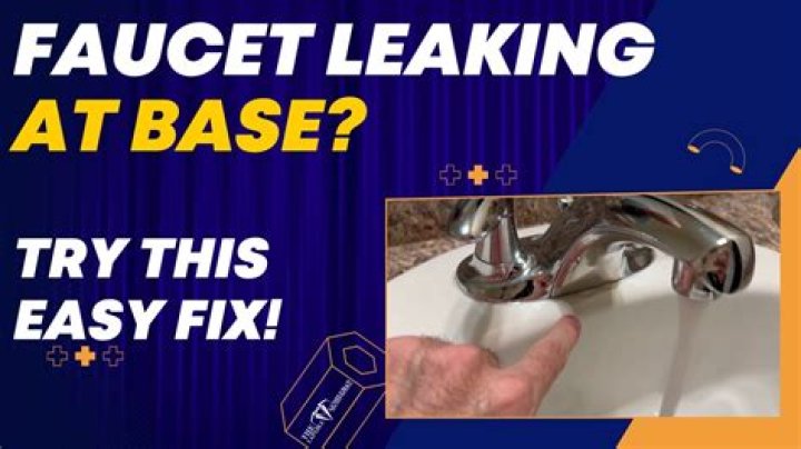 Why does my faucet leak around the base?