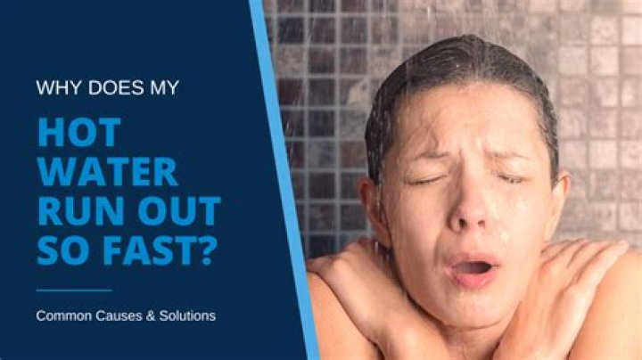 Why does my hot water run hot then cold?