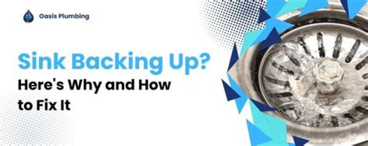 Why is my bathroom sink backing up?