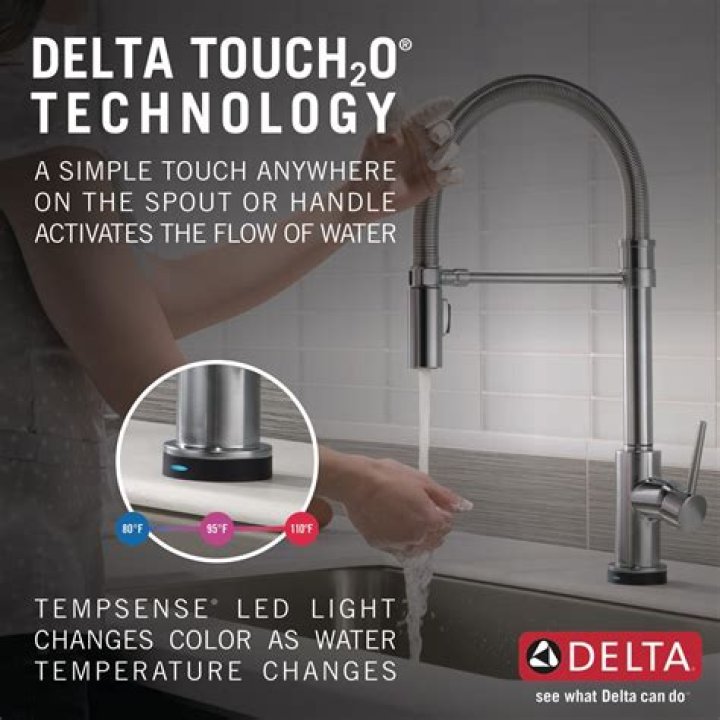 Why is my Delta Touch faucet blinking red?