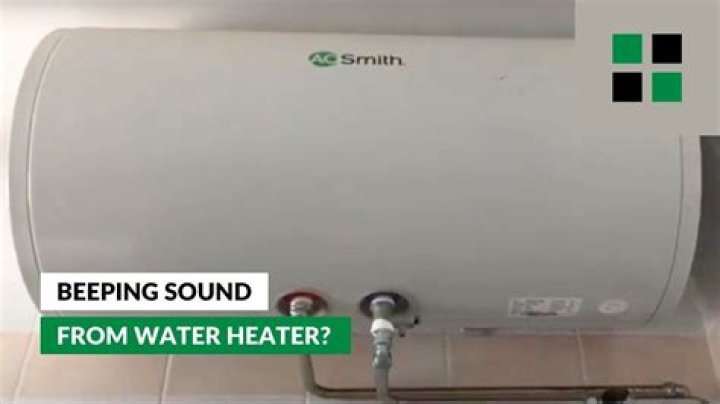 Why is my GeoSpring water heater beeping?