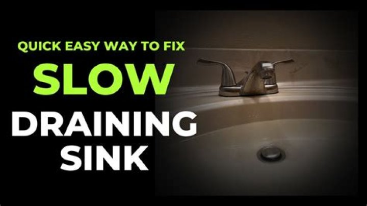Why is my new sink draining so slow?