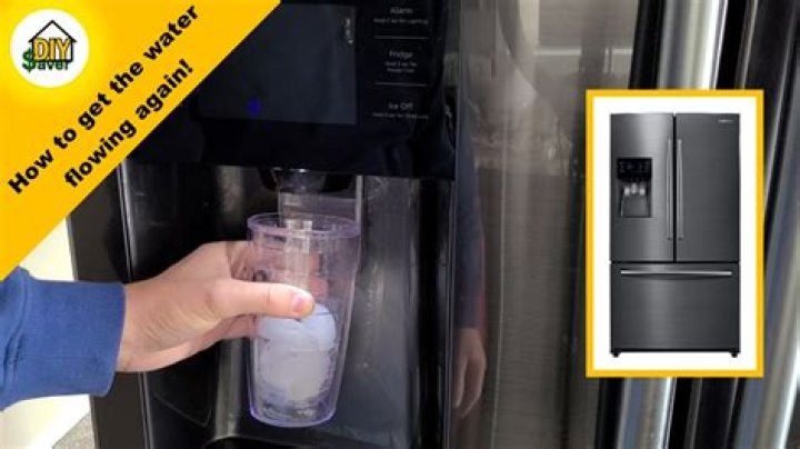Why is my Samsung refrigerator not dispensing water?