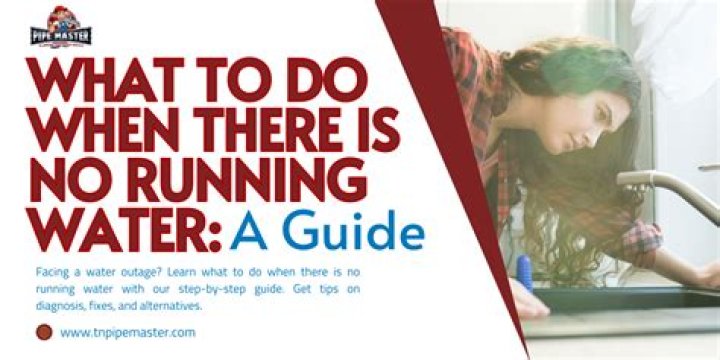 Why is there no running water in my house?